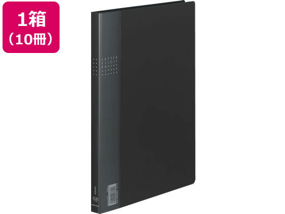 コクヨ レターファイルEX A4タテ とじ厚12mm 黒 10冊 フ-510D 1束(ご注文単位1束)【直送品】