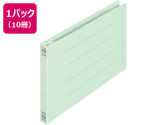 プラス フラットファイル ノンステッチ 統一伝票用 ブルー 10冊 1パック(ご注文単位1パック)【直送品】