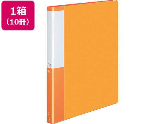 コクヨ クリヤーブック POSITY差替式A4 30穴背幅27 オレンジ10冊 1箱(ご注文単位1箱)【直送品】