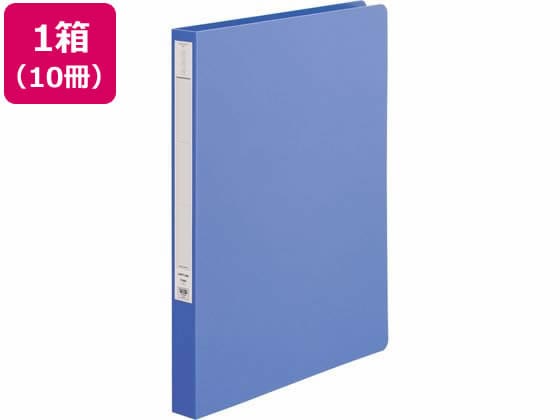リヒトラブ パンチレスファイルHEAVYDUTY A4タテ 背幅25mm 藍 10冊 1箱（ご注文単位1箱)【直送品】