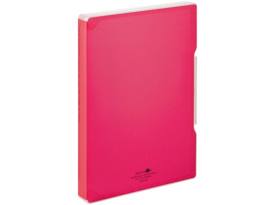 リヒトラブ AQUA DROPs ファイルケース A4 赤 A5029-3 1冊(ご注文単位1冊)【直送品】