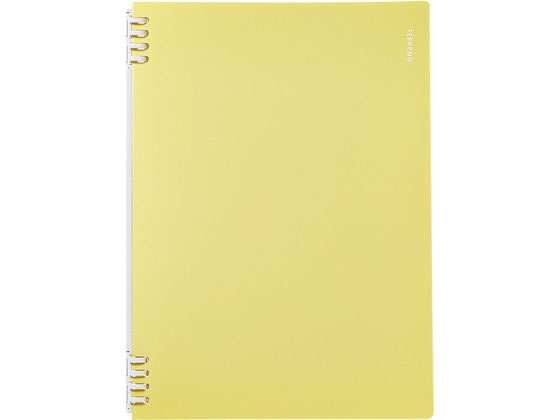 キングジム リングノート テフレーヌ A4 30穴 黄 CN9856TEキイ 1冊(ご注文単位1冊)【直送品】