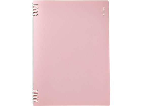 キングジム リングノート テフレーヌ A4 30穴 ピンク CN9856TEヒン 1冊(ご注文単位1冊)【直送品】