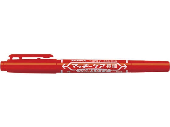 ゼブラ マッキーケア極細 詰替タイプ 赤 YYTS5-R 1本(ご注文単位1本)【直送品】