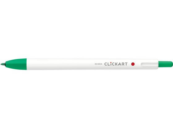 ゼブラ ノック式水性カラーペン クリッカート 緑 WYSS22-G 1本(ご注文単位1本)【直送品】