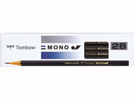 トンボ鉛筆 鉛筆モノJ 2B 12本 MONO-J2B 1打(ご注文単位1打)【直送品】