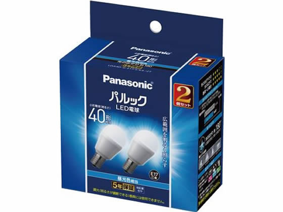 パナソニック LED電球E17口金2個40形相当 LDA4DGE17SK42T 1個（ご注文単位1個)【直送品】
