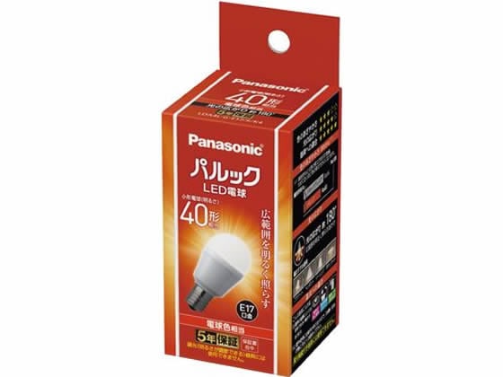 パナソニック LED 小形電球 440lm 電球色 LDA4LGE17SK4 1個（ご注文単位1個)【直送品】