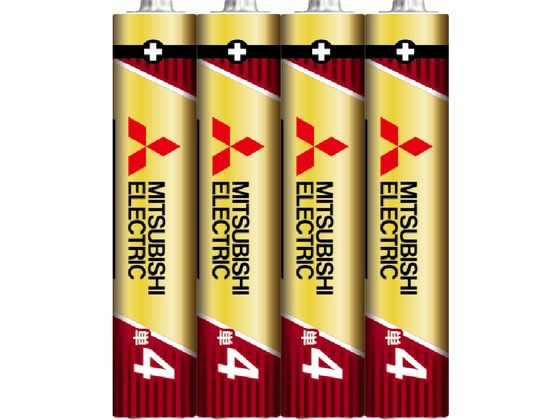 三菱電機 アルカリ乾電池 単4形 4本 LR03GR 4S 1パック（ご注文単位1パック)【直送品】