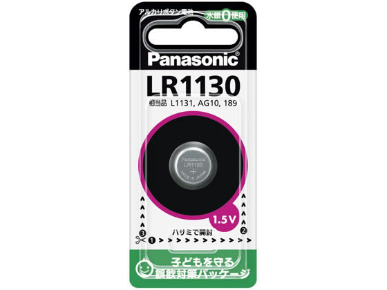 パナソニック アルカリボタン電池 LR1130P 1個(ご注文単位1個)【直送品】