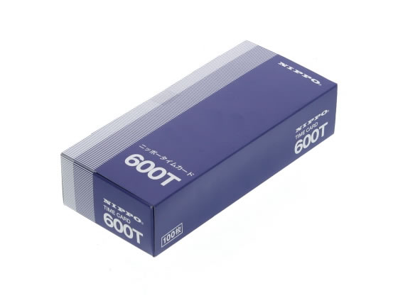 ニッポー タイムカード 100枚入 600T 1箱(ご注文単位1箱)【直送品】