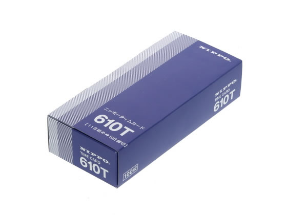 ニッポー タイムカード 100枚入 610T 1箱(ご注文単位1箱)【直送品】