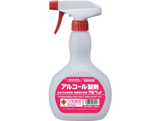 薬液専用詰替容器スプレーボトル アルコール共通500ml用容器のみ 1本(ご注文単位1本)【直送品】