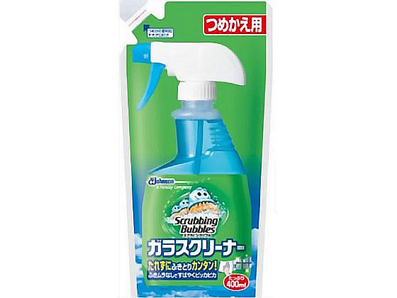 ジョンソン スクラビングバブル ガラスクリーナーつめかえ 400ml 1パック(ご注文単位1パック)【直送品】