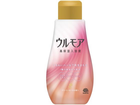 アース製薬 ウルモア 高保湿入浴液 クリーミーローズ 本体 600ml 1個(ご注文単位1個)【直送品】