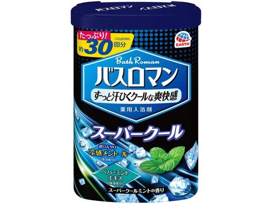 アース製薬 バスロマン スーパークール600g 入浴剤 1個(ご注文単位1個)【直送品】