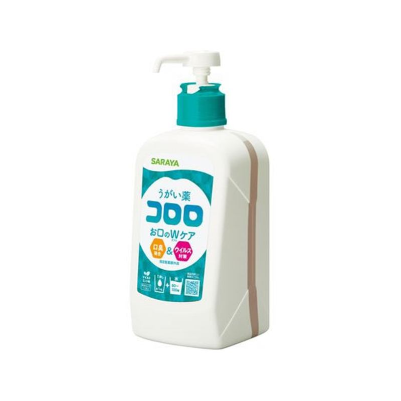 サラヤ うがい薬コロロ 1L ポンプ付 12208 1本（ご注文単位1本)【直送品】