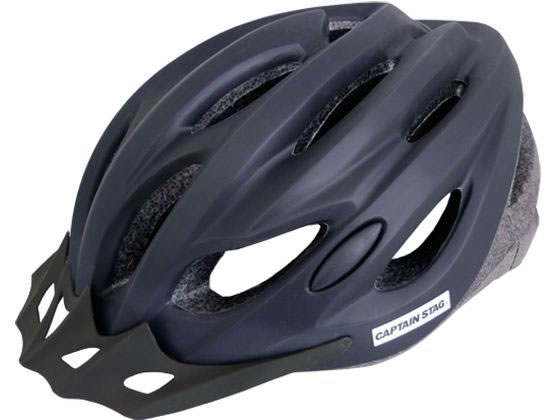 キャプテンスタッグ 自転車用ヘルメット ヴェント児童以上ソフトマットブラック 1個(ご注文単位1個)【直送品】