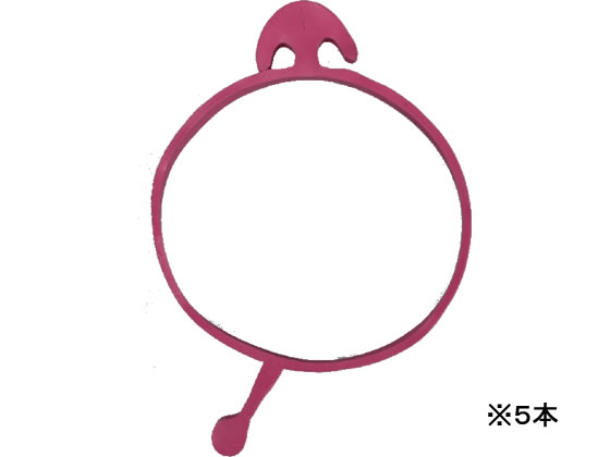 共和 たばねバンド#18×3 ピンク 5本 GHT-602TPK 1袋(ご注文単位1袋)【直送品】
