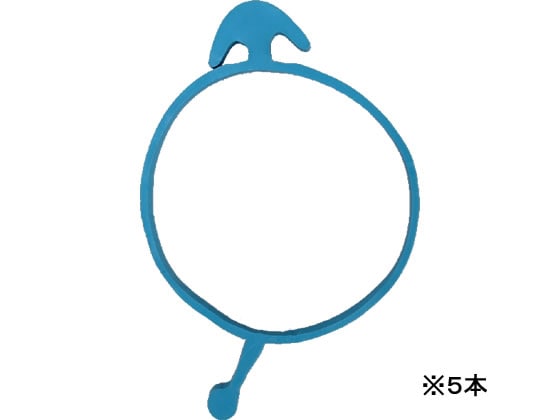 共和 たばねバンド#18×3 ライトブルー 5本 GHT-602TLB 1袋(ご注文単位1袋)【直送品】