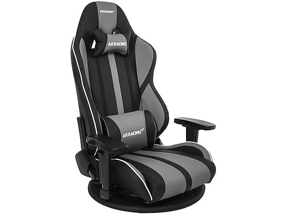 AKRacing ゲーミングチェア 極坐V2 グレー 1脚(ご注文単位1脚)【直送品】