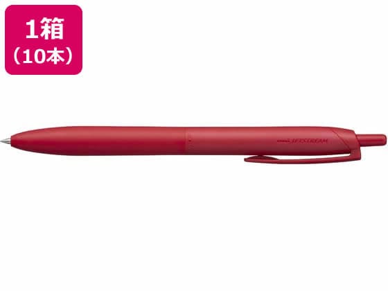 三菱鉛筆 ジェットストリームシングル ライトタッチインク 0.5 赤 10本 1箱(ご注文単位1箱)【直送品】