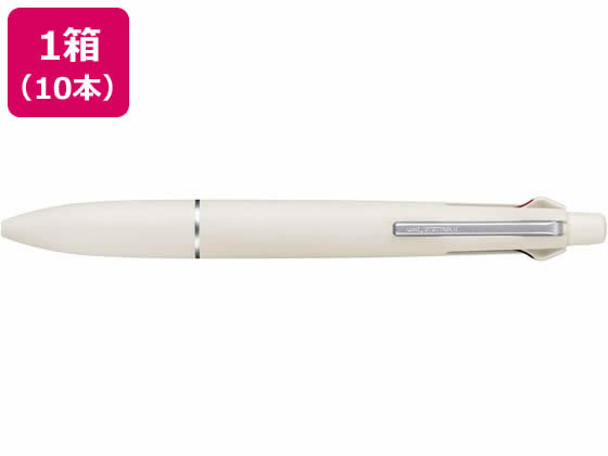 三菱鉛筆 ジェットストリーム4&1 ライトタッチインク 0.5 メローホワイト 10本 1箱(ご注文単位1箱)【直送品】