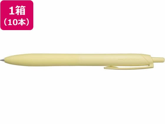 三菱鉛筆 ジェットストリームシングル ライトタッチインク0.5ライトイエロー10本 1箱(ご注文単位1箱)【直送品】
