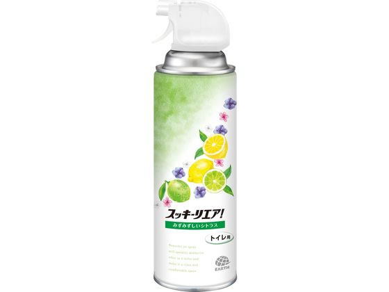 アース製薬 スッキーリエア! トイレ用 みずみずしいシトラス 350mL 1本（ご注文単位1本）【直送品】