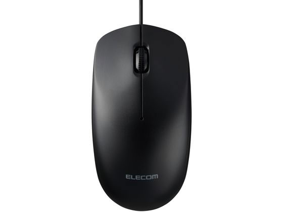 エレコム 有線マウス Type-C接続 シンプル ブラック M-LE10URCBK 1個（ご注文単位1個）【直送品】