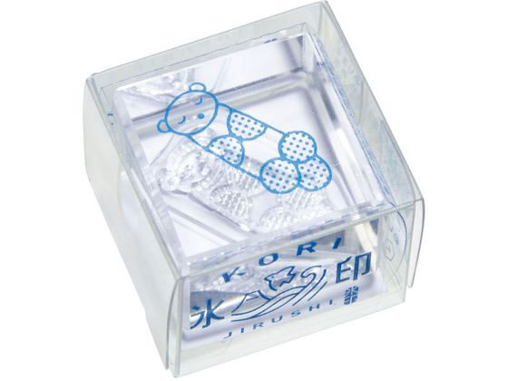 キングジム 透明スタンプ 氷印 ラッコ CLSA22-003 1個(ご注文単位1個)【直送品】