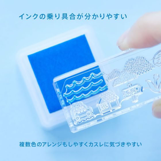 キングジム 透明スタンプ 氷印 コバナ2 CLSA22-006 1個（ご注文単位1個）【直送品】