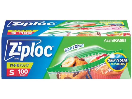 旭化成 ジップロック お手軽バッグ S 100枚 1箱(ご注文単位1箱)【直送品】