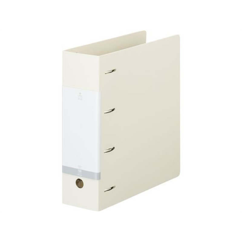 リヒトラブ リクエスト D型リングファイル A4 白 G1290-0 1冊(ご注文単位1冊)【直送品】