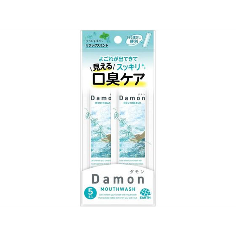 アース製薬 ダモン リラックスミント 12mL×5本入 1パック(ご注文単位1パック)【直送品】