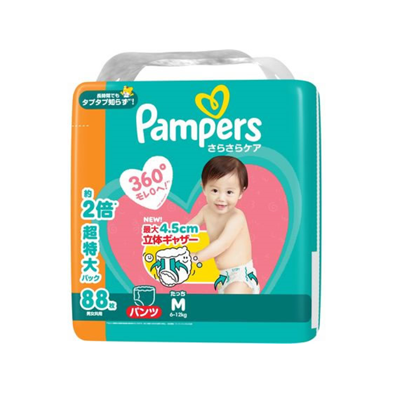 P&G パンパース さらさらケアパンツ メガジャンボ M たっち88枚 1パック(ご注文単位1パック)【直送品】