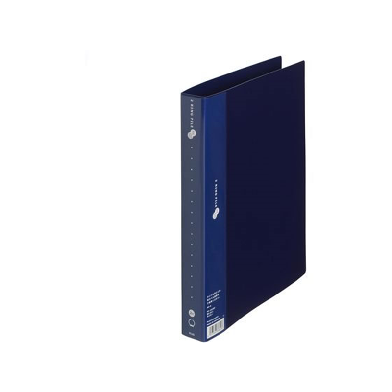 プラス リングファイル 2穴 スーパーエコノミーA4 210枚綴ネイビー83011 1冊(ご注文単位1冊)【直送品】