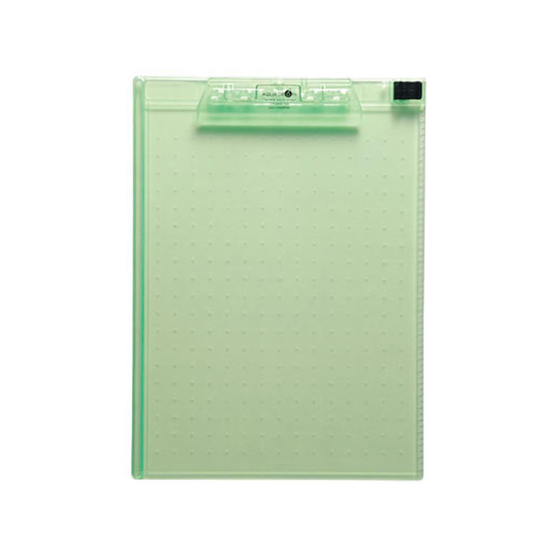 リヒトラブ AQUA DROPs クリップボード A4 黄緑 A5010-6 1冊(ご注文単位1冊)【直送品】