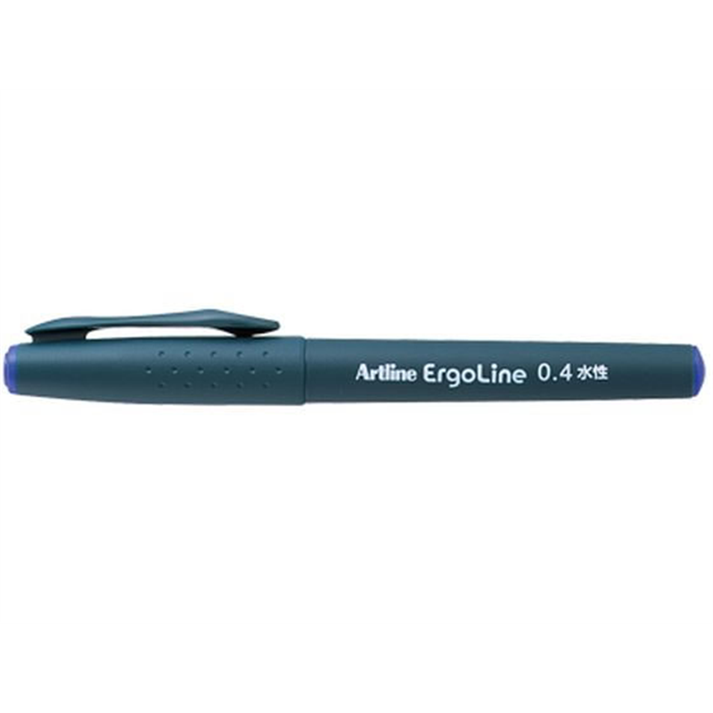 シヤチハタ エルゴライン サインペン0.4 ブルー K-3400アイイロ 1本（ご注文単位1本）【直送品】
