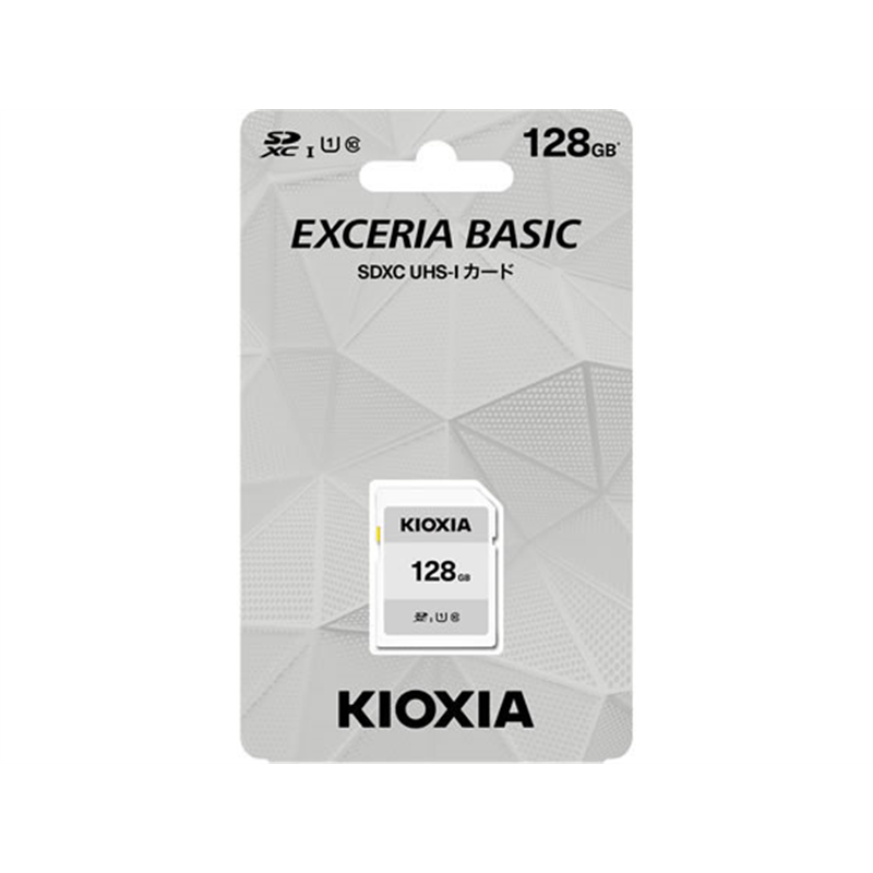 キオクシア SDメモリカード EXCERIA BASIC 128GB KCA-SD128GS 1個（ご注文単位1個）【直送品】