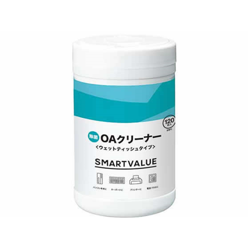 スマートバリュー 除菌OAクリーナー 再生ボトル 120枚 A319J 1個(ご注文単位1個)【直送品】
