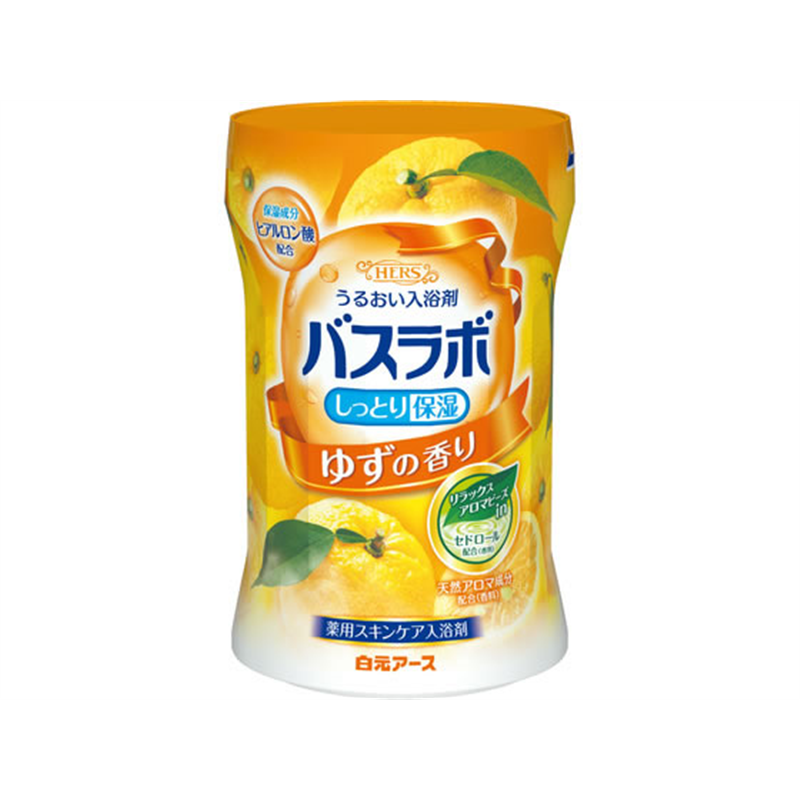 白元アース HERSバスラボボトル 柚子の香り 540g 1個（ご注文単位1個）【直送品】