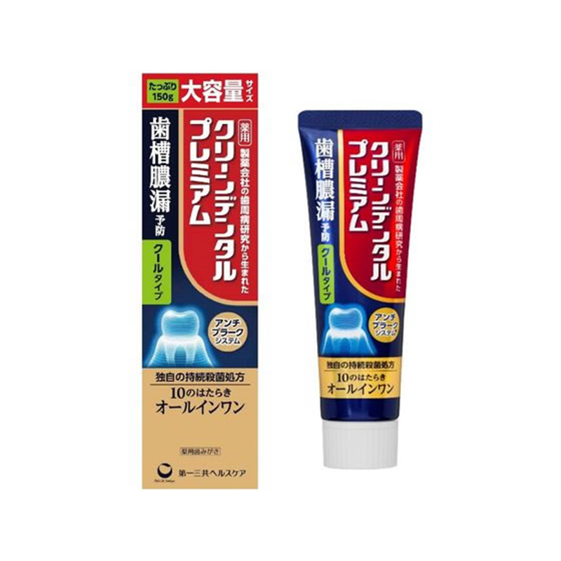 第一三共 クリーンデンタルプレミアムクールタイプ 150g 1個(ご注文単位1個)【直送品】