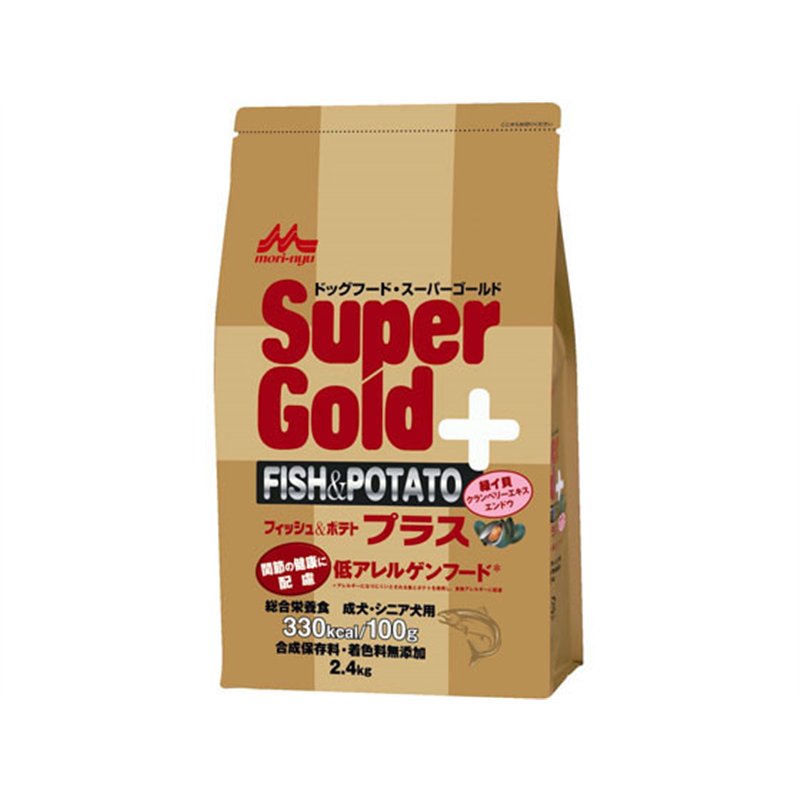 森乳サンワールド フィッシュ&ポテト プラス 関節の健康に配慮 2.4kg 1個(ご注文単位1個)【直送品】
