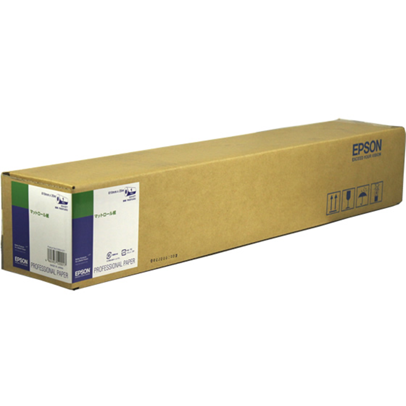 エプソン プロッター用マットロール紙 610mm×25m PMSP24R3 1本(ご注文単位1本)【直送品】