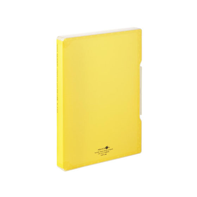 リヒトラブ AQUA DROPs ファイルケース A4 黄 A5029-5 1冊(ご注文単位1冊)【直送品】