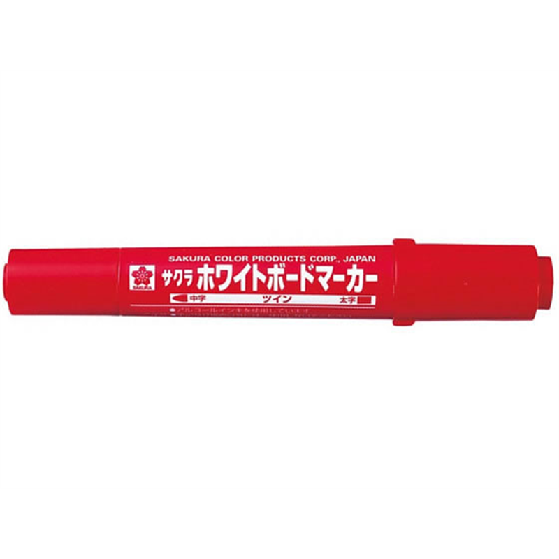 サクラクレパス ホワイトボードマーカーツイン あか WBK-T#19 1本（ご注文単位1本）【直送品】