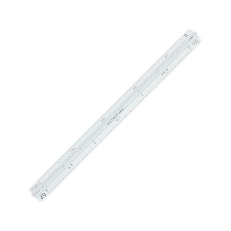 ステッドラー 三角スケールアルミ製ポケット型建築士用15cm 987 15-13 1本(ご注文単位1本)【直送品】