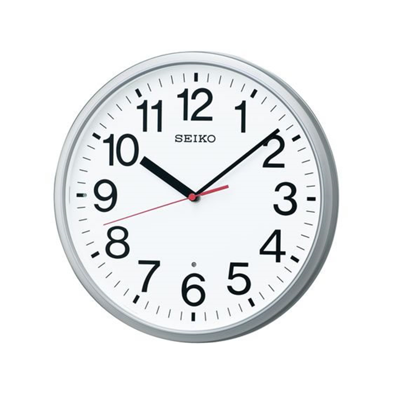 SEIKO 電波掛時計 直径305×45 P枠 銀色メタリック KX230S 1個（ご注文単位1個）【直送品】