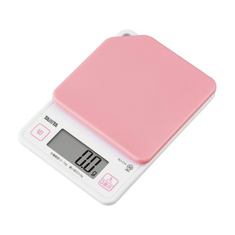 タニタ デジタルクッキングスケール 1kg KJ-114 PK ストロベリーピンク 1個(ご注文単位1個)【直送品】